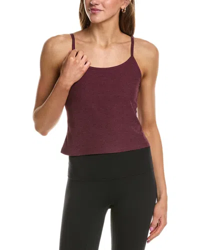 Beyond Yoga Spacedye Forever Waist Length Tank In Burgundy