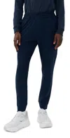 Beyond Yoga Spacedye Freefit Mens Zipper Pockets Joggers Nocturnal Navy In Blue
