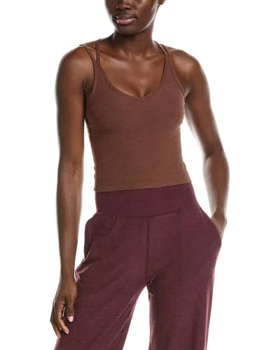 Beyond Yoga Spacedye Get Across Tank Top In Brown