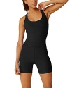 Beyond Yoga Spacedye Get Up And Go Pocket Biker Jumpsuit In Darkest Night