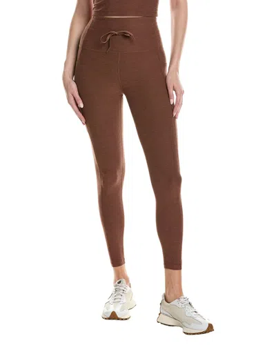 Beyond Yoga Spacedye Go Pocket 23in Midi Legging In Brown
