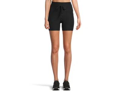 Beyond Yoga Spacedye Go Pocket 5 Shorts Women's Shorts Darkest Night: Xs (us Women's 2-4), Elastane/polyester In Black