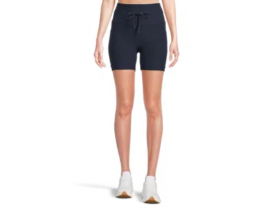 Beyond Yoga Spacedye Go Pocket 5 Shorts Women's Shorts Nocturnal Navy: Lg (us Women's 10-12), Elastane/polyester In Blue