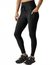 Beyond Yoga Caught In The Midi High-waist Space-dye Leggings In Black