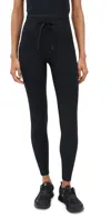 Beyond Yoga Spacedye Go Pocket Midi Leggings Darkest Night In Black