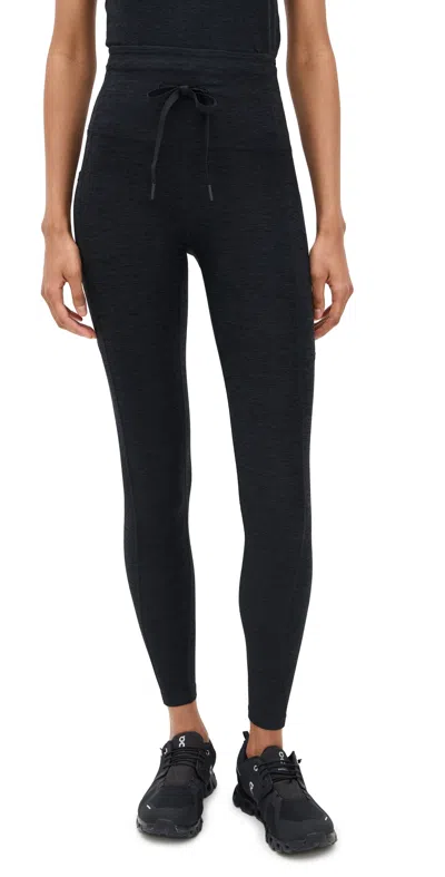 Beyond Yoga Spacedye Go Pocket Midi Leggings Darkest Night In Black