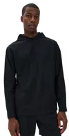 Beyond Yoga Spacedye Go-to Mens Hoodie Darkest Night In Black
