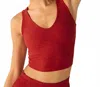 Beyond Yoga Spacedye Good Day Crop Tank In Ruby Red In Red