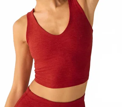 Beyond Yoga Spacedye Good Day Crop Tank In Ruby Red