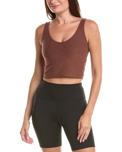 Beyond Yoga Spacedye Good Day Cropped Tank In Brown