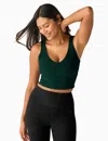 Beyond Yoga Good Day Space Dye Crop Tank In Green