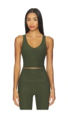 Beyond Yoga Spacedye Good Day Cropped Tank Top In Green