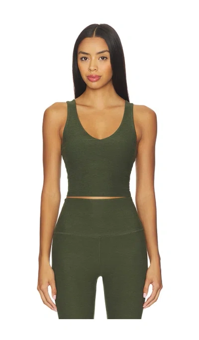Beyond Yoga Spacedye Good Day Cropped Tank Top In Green