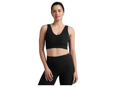Beyond Yoga Spacedye Good Day Long Line Bra Women's Bra Darkest Night: Xs, Elastane/polyester In Black