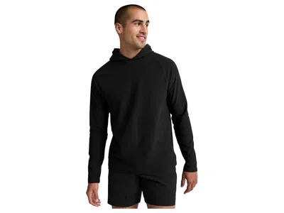 Beyond Yoga Spacedye Go-to Hoodie Men's Sweatshirt Darkest Night: Sm, Elastane/polyester In Black