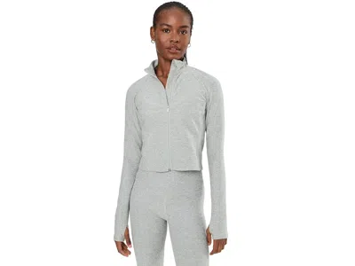 Beyond Yoga Spacedye High Definition Jacket Women's Jacket Silver Mist: Xs, Elastane/polyester In Gray