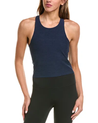Beyond Yoga Spacedye High Neck Cropped Tank In Blue