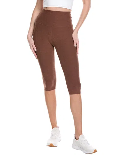 Beyond Yoga Spacedye High Waisted 14.25in Pedal Pusher Legging In Brown