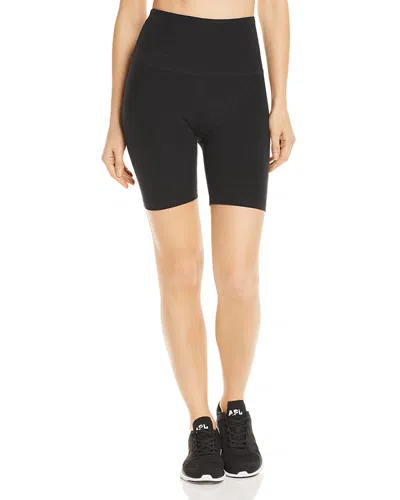 Beyond Yoga Spacedye In The Mix High-waist Biker Shorts In Darkest Night