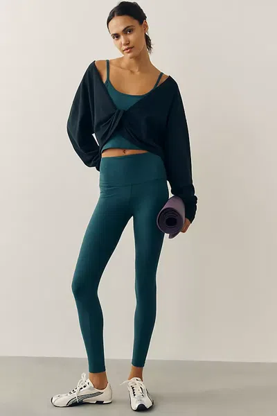Beyond Yoga Spacedye High-waist Midi Leggings In Green