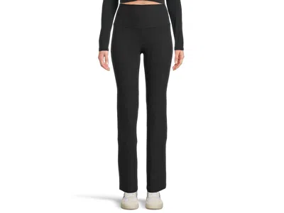Beyond Yoga Spacedye High-waisted Practice Pocket Bootcut Pants In Black