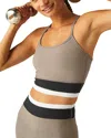 Beyond Yoga Colorblock Space Dye Crop Tank Top In Birch Tri-color