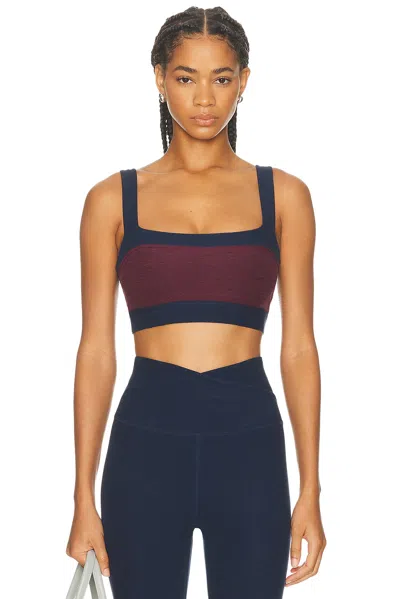 Beyond Yoga Spacedye Horizon Colorblock Bra In Brown