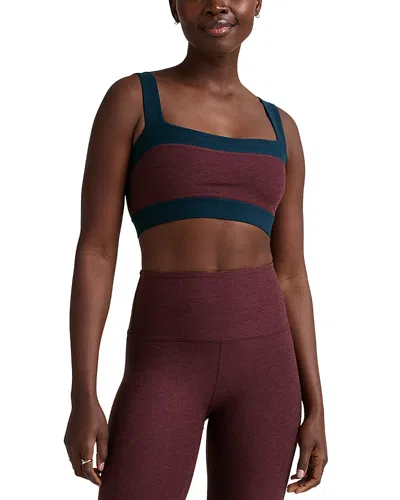 BEYOND YOGA SPACEDYE HORIZON COLORBLOCKED SPORTS BRA