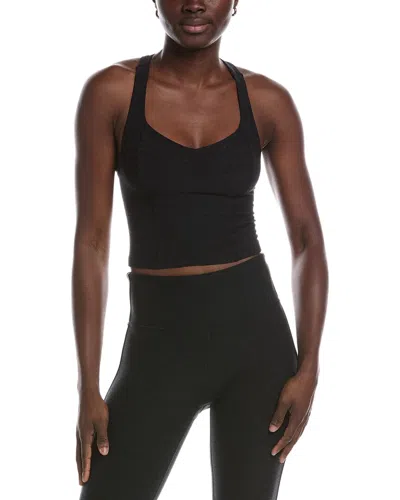 Beyond Yoga Spacedye Intensity Racerback Cropped Tank In Black