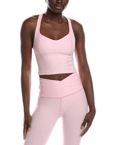 Beyond Yoga Spacedye Intensity Racerback Cropped Tank In Pink