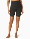 Beyond Yoga Spacedye In The Mix High-waist Biker Shorts In Black