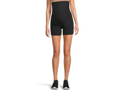 Beyond Yoga Spacedye Keep Pace 5 Maternity Pocket Biker Shorts Women's Shorts Darkest Night: Lg (us Women's 10-1 In Black