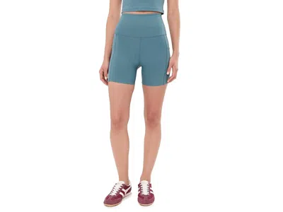 Beyond Yoga Spacedye Keep Pace 5 Pocket Shorts Women's Shorts Storm Heather: Xs (us Women's 2-4) 5 In Blue