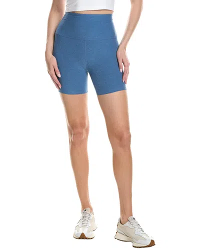 Beyond Yoga Spacedye Keep Pace 5in Short In Blue