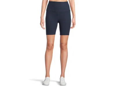 Beyond Yoga Spacedye Keep Pace 7 Short Women's Shorts Nocturnal Navy: 2xs (us Women's 0-2) 7, Polyester/spandex In Blue