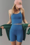 Beyond Yoga Spacedye Keep Pace Biker Shorts In Blue