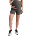 Beyond Yoga Spacedye Keep Pace Maternity Pocket Biker Shorts In Gray