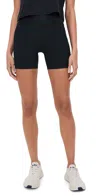 Beyond Yoga Spacedye Keep Pace Pocket 5 Shorts Darkest Night In Black