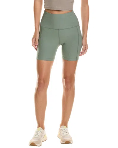Beyond Yoga Spacedye Keep Pace Pocket 5in Short In Green