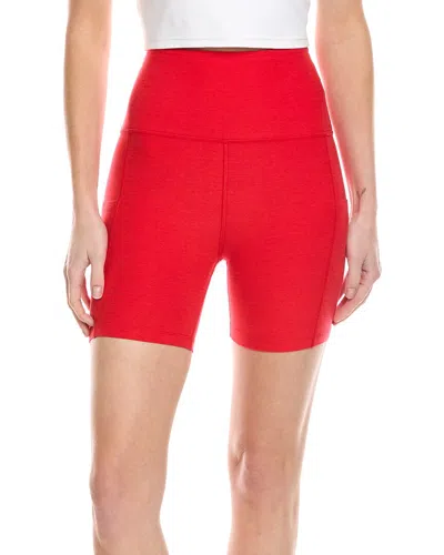 Beyond Yoga Spacedye Keep Pace Pocket 5in Short In Red