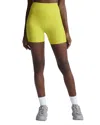 Beyond Yoga Spacedye Keep Pace High Waist Pocket Short In Yellow In Citrus Pop Heather