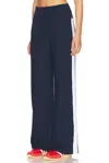 Beyond Yoga Spacedye Laid Back Stripe Pants In Nocturnal Navy & Cloud White