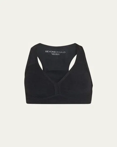 Beyond Yoga Spacedye Lift Your Spirits Sports Bra In Darkest Night
