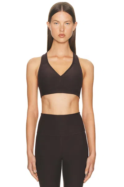 Beyond Yoga Spacedye Lift Your Spirits Bra In Brown