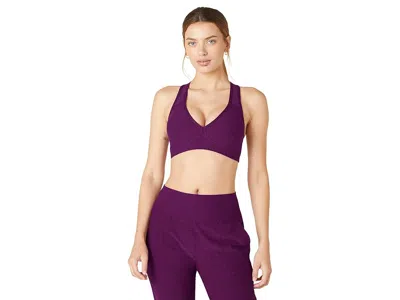 Beyond Yoga Spacedye Lift Your Spirits Medium Support Bra In Purple