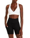 Beyond Yoga Spacedye Lift Your Spirits Sports Bra In Cloud White