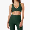Beyond Yoga Spacedye Lift Your Spirits Sports Bra In Forest Green Pine In Green