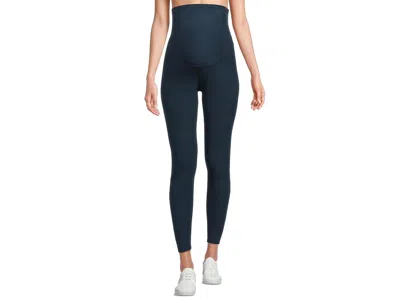 Beyond Yoga Spacedye Love The Bump Maternity Midi Leggings Women's Clothing Nocturnal Navy: Xs (us Women's 2-4)  In Blue