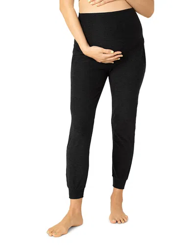 Beyond Yoga Spacedye Maternity Joggers In Black