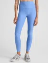 Beyond Yoga Spacedye Midi High Waist Legging In Flower Blue Heather In Blue